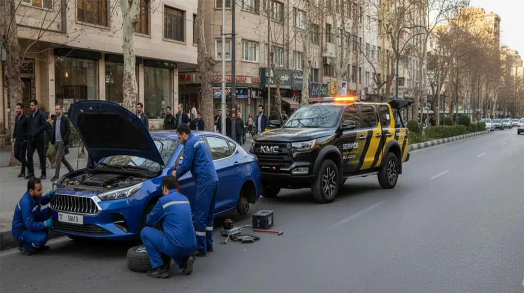 خدمات امداد خودرو کرمان موتور 11 امداد خودرو جک j7