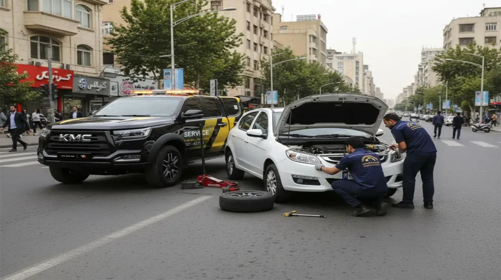 امداد خودرو جک اس 5 | شبانه روزی در تهران - یک کش سیار 1 امداد خودرو جک اس 5