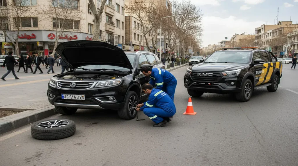 امداد خودرو لیفان 9 امداد خودرو لیفان X70